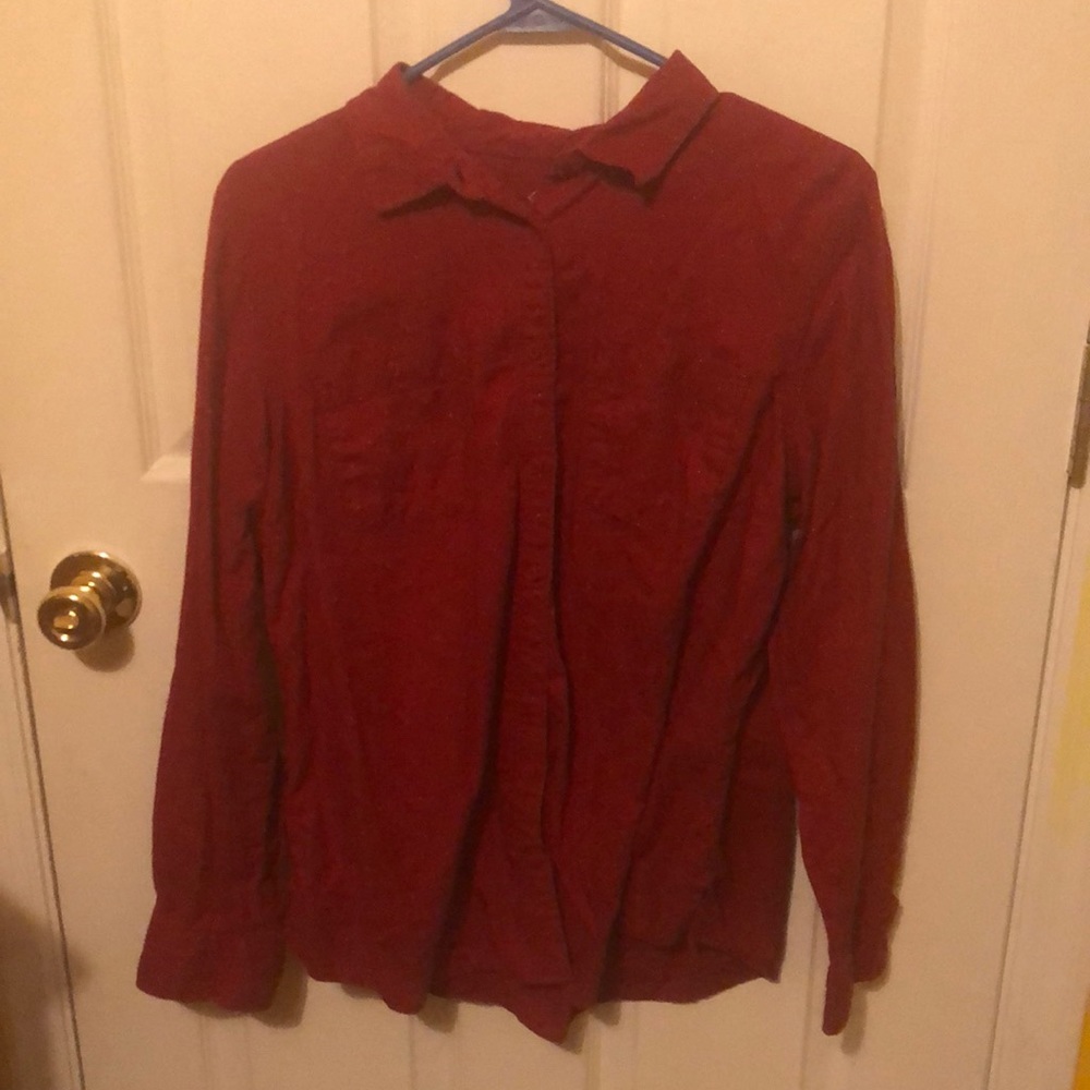 St. John’s Bay Large Red Button Up